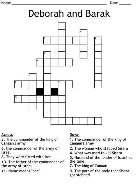 Click the answer to find similar crossword clues. . Israels barak crossword clue